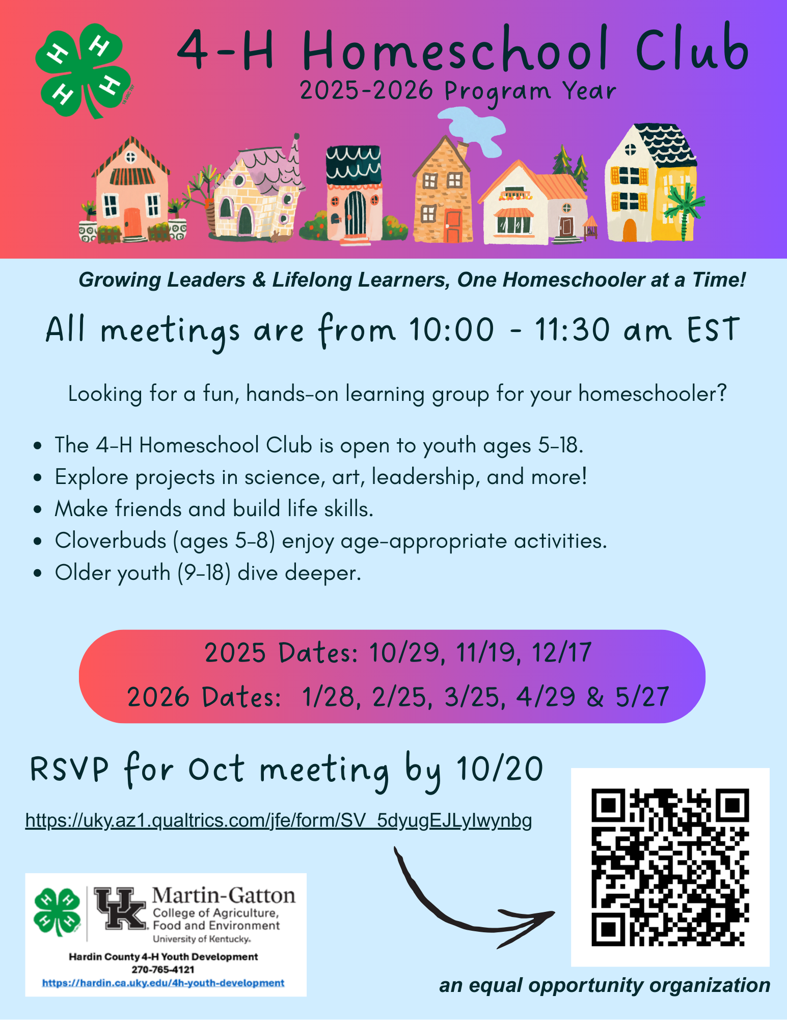 october homeschool flyer